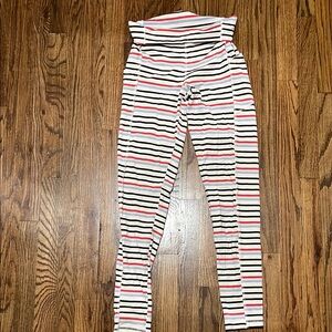 Kickee Pants Black and White Leggings with High Waist